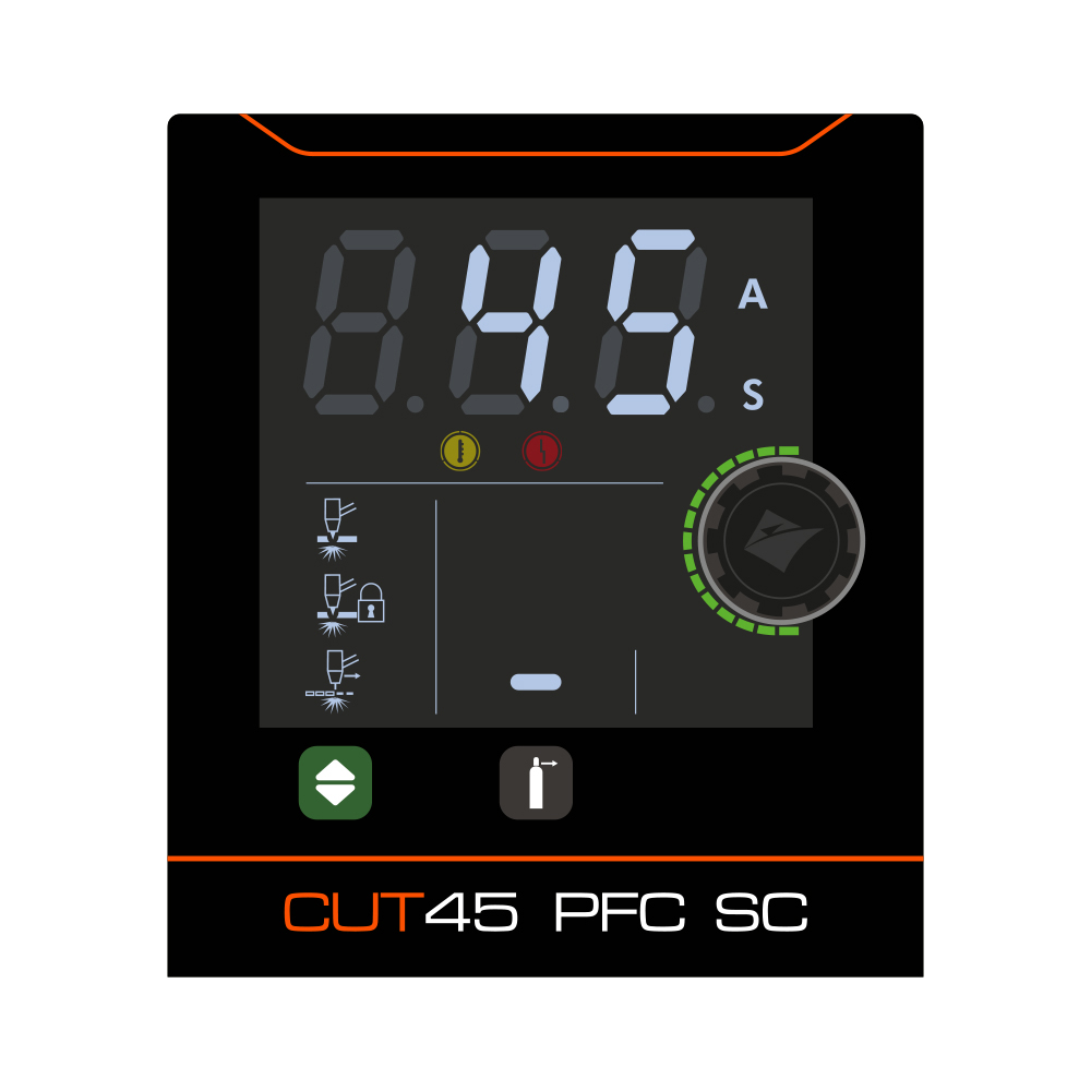 The Jasic EVO Cut 45 Display Screen
