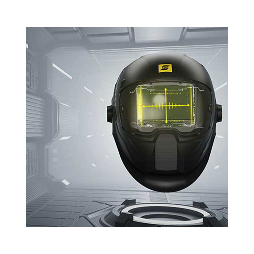 Front view of the helmet