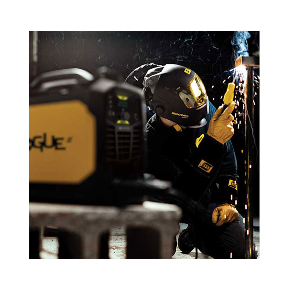 Man Stcik Welding with ESAB Rogue Welder