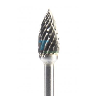 13mm Diamond Cut Carbide Burr 6.3mm Diameter Pointed Taper