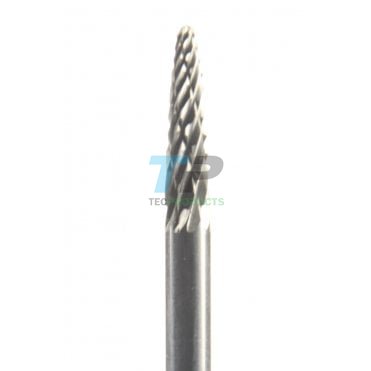 14mm Carbide Burr 3mm Diameter Diamond Cut Round Tree