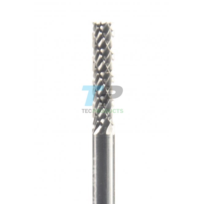 14mm Carbide Burr 3mm Diameter Diamond + End Cut Cylinder
