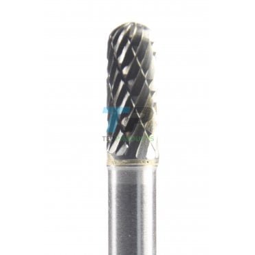 16mm Carbide Burr 6mm Diameter Diamond Cut Domed Cylinder