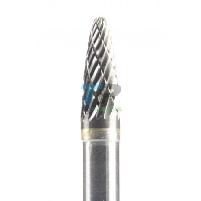 18mm Carbide Burr 6mm Diameter Diamond Cut Round Tree