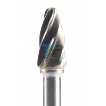 19mm Carbide Burr 9.5mm Dia Fluted Cut Round Tree