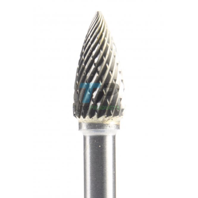 19mm Carbide Burr 9.5mm Diameter Diamond Cut Taper