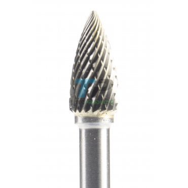 19mm Carbide Burr 9.5mm Diameter Diamond Cut Taper