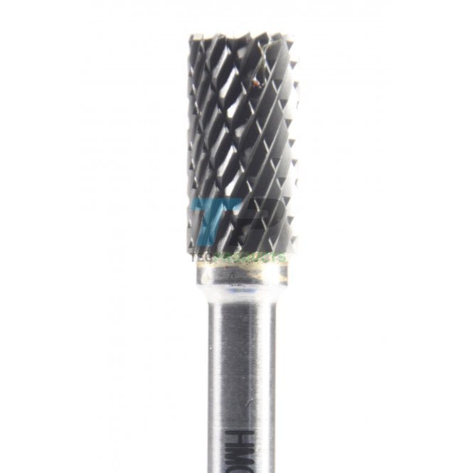 19mm Carbide Burr 9.5mm Diameter Diamond + End Cut Cylinder
