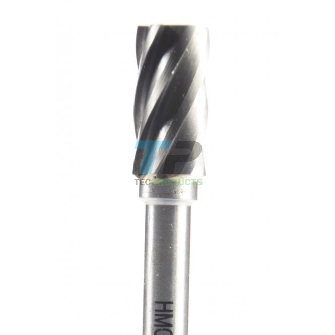 19mm Carbide Burr 9.5mm Diameter Fluted Cut Cylinder