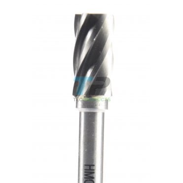 19mm Carbide Burr 9.5mm Diameter Fluted Cut Cylinder