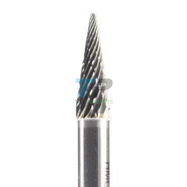 20mm Carbide Burr 6mm Diameter Diamond Cut Pointed Cone