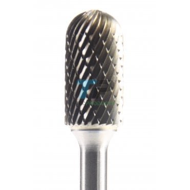 25mm Carbide Burr 12.7mm Dia Diamond Cut Domed Cylinder