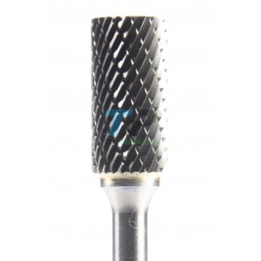 25mm Carbide Burr 12.7mm Diameter Diamond Cut Cylinder