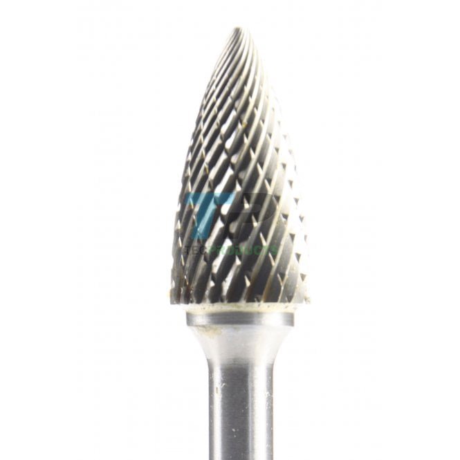 25mm Carbide Burr 12.7mm Diameter Diamond Cut Taper