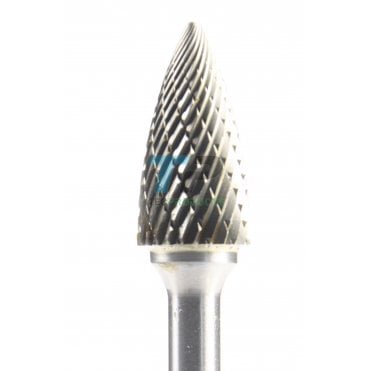 25mm Carbide Burr 12.7mm Diameter Diamond Cut Taper