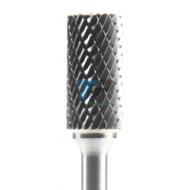 25mm Carbide Burr 12.7mm Diameter Diamond +End Cut Cylinder
