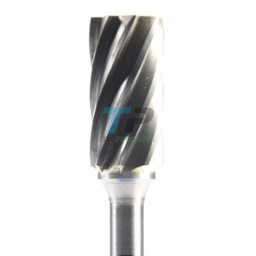 25mm Carbide Burr 12.7mm Diameter Fluted Cut Cylinder