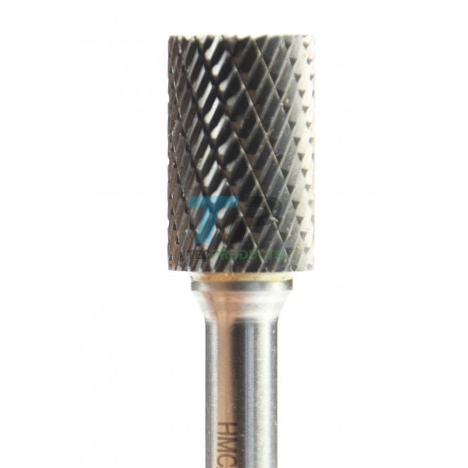 25mm Carbide Burr 16mm Dia Diamond End Cut Cylinder 8mm sp