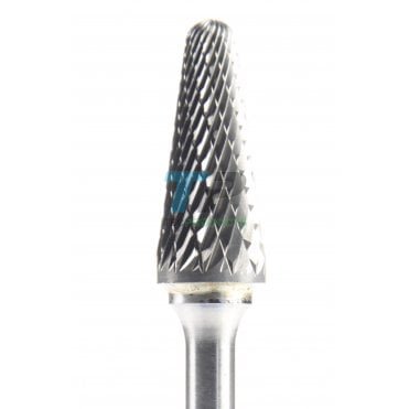 28mm Carbide Burr 12.7mm Diameter Diamond Cut Rounded Cone