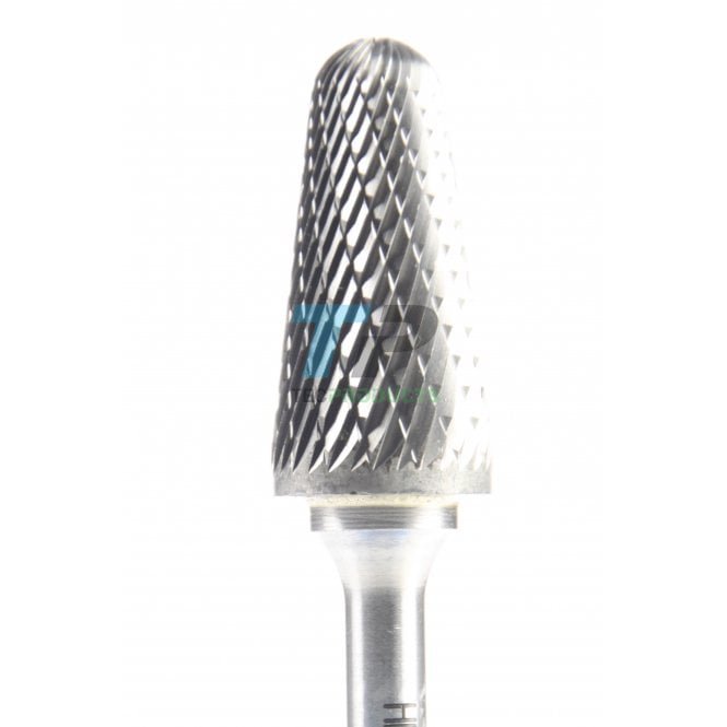 33mm Carbide Burr 16mm Diameter Diamond Cut Rounded Cone