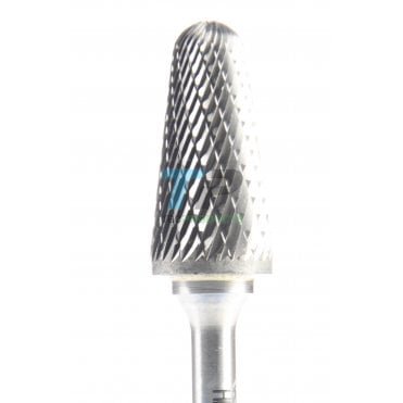 33mm Carbide Burr 16mm Diameter Diamond Cut Rounded Cone