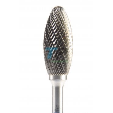 36mm Carbide Burr 16mm Diameter Diamond Cut Flame