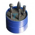 thumbnail image 2 of Buckeye Carbide Burr SE5-45NF – Egg Shape, Fast Spiral Cut, 1/4" X 1/2" X 7/8" X 2-3/4", Made In USA 2 of 5