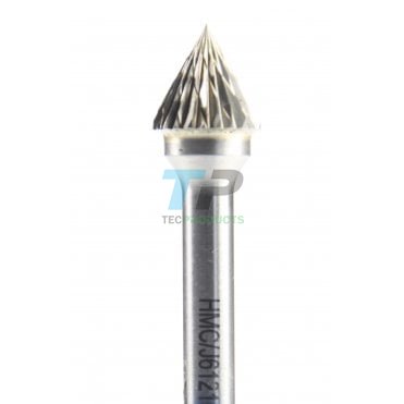 60deg Countersink Carbide Burr 12.7mm Diameter Diamond Cut