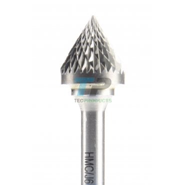60deg Countersink Carbide Burr 16mm Diameter Diamond Cut