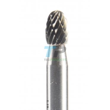 9.5mm Carbide Burr 6mm Dia Diamond Cut Teardrop