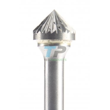 90deg Countersink Carbide Burr 12.7mm Diameter Diamond Cut
