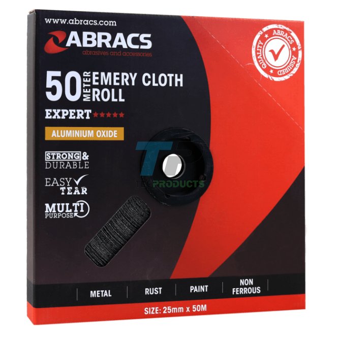 Abracs Emery Roll 25MM x 50MTR