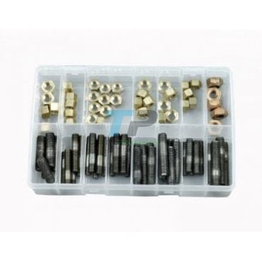 Assorted Box Of Manifold Studs & Nuts