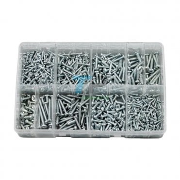Assorted Box Of Self Tapping Screws PZD Pan Head Qty700