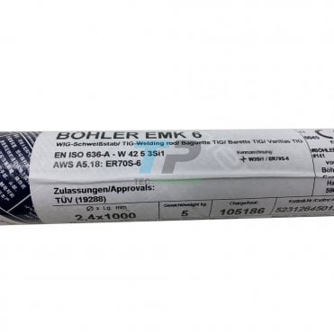 Bohler Mild Steel TIG Filler Rod EMK 6 - 5KG