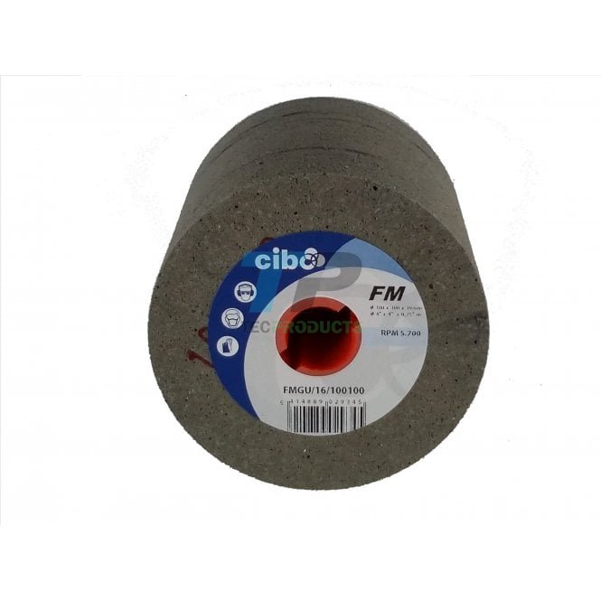 Cibo FMGU Rubber 60 Grit PTX Wheel 100mm x 100mm x 19mm Keyway