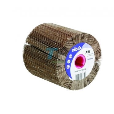 FMLA PTX Cloth Flap Wheel 100 x 100 x 19MM Keyway 120 & 180Grit 