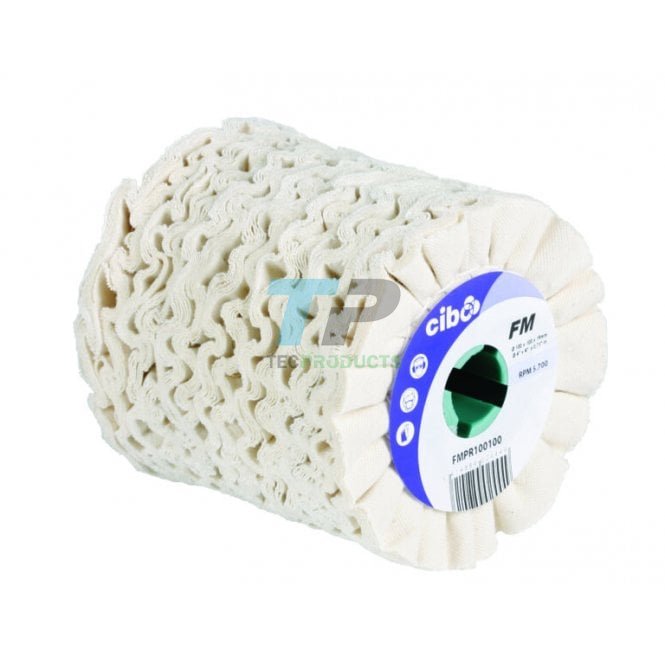 Cibo FMPR PTX Ventilated cotton polishing wheel 100mm x 100mm x 19mm