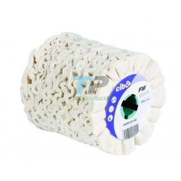 FMPR PTX Ventilated cotton polishing wheel 100mm x 100mm x 19mm