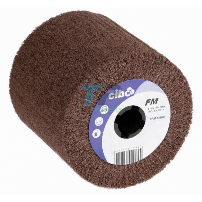 Cibo FMTA Tex PTX Wheel 180 grit flap wheel 100mm x 50mm x 19mm keyway