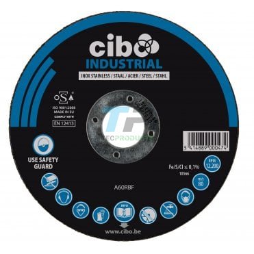 Cibo Industrial SNST Thin Inox Metal Cutting Disc 1.0MM 4.5"(115mm) & 5"(125mm)