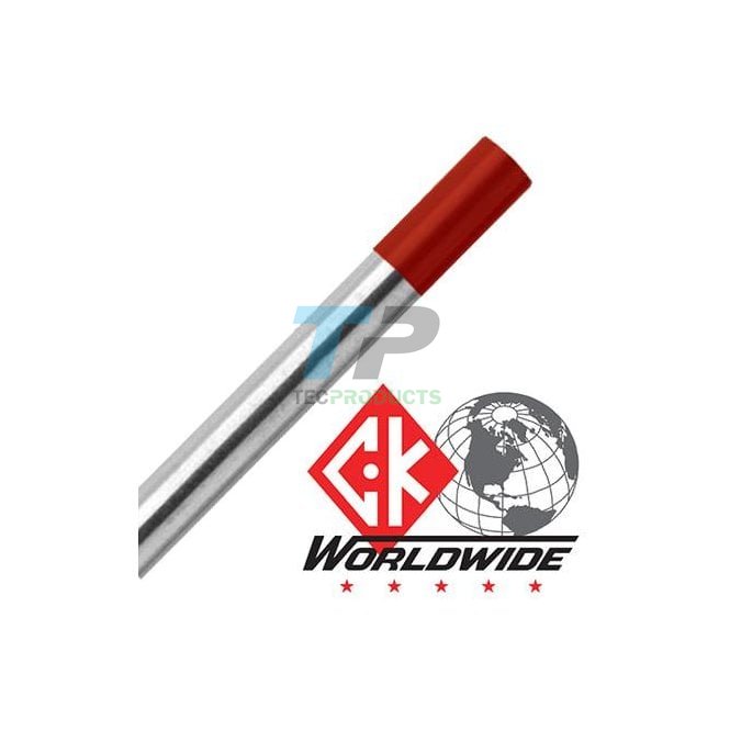 CK Worldwide CK 2% Thoriated Red Tungsten Electrode Pack Of 10