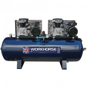 Fiac Workhorse Tandem Air Compressor 2 x 4HP 250L 230V