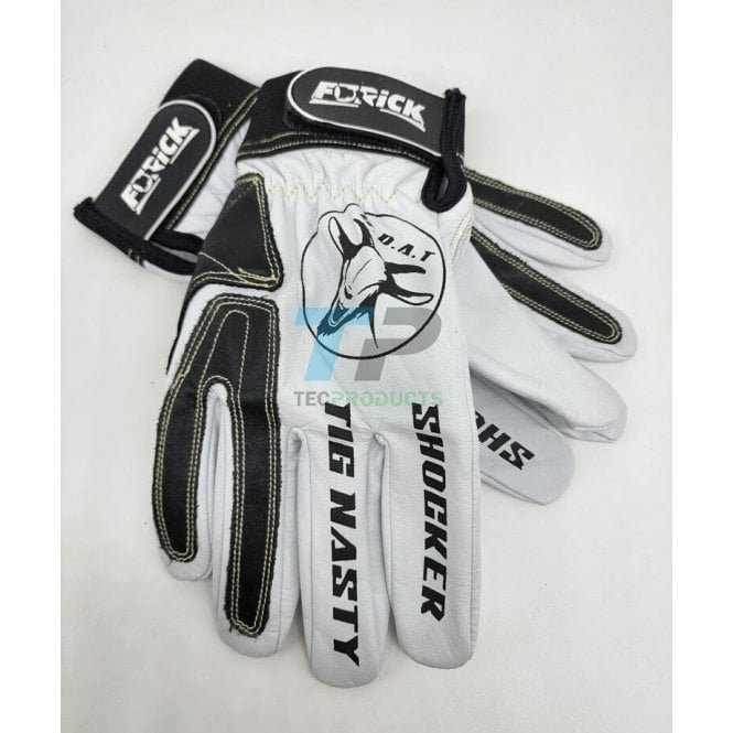 Furick  White & Black Shocker/TIG Nasty Glove With Velcro Cuff