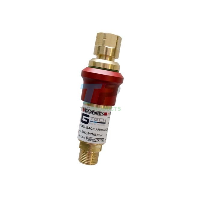 G-Tech Gas Equipment G-tech Fuel Flashback Arrestor Re-settable Regulator Mounted