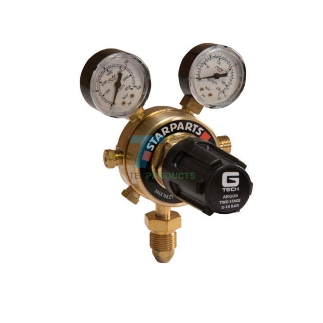 G-Tech Gas Equipment Gtech Argon/CO2 Regulator 2 Stage 2 Gauge 300Bar Bottom Entry 