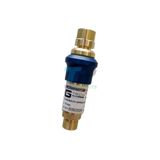 G-Tech Gas Equipment Gtech Oxygen Re-Settable Flashback Arrestor Regulator Mounted