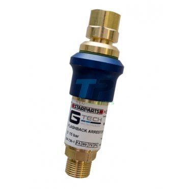 Gtech Oxygen Re-Settable Flashback Arrestor Regulator Mounted