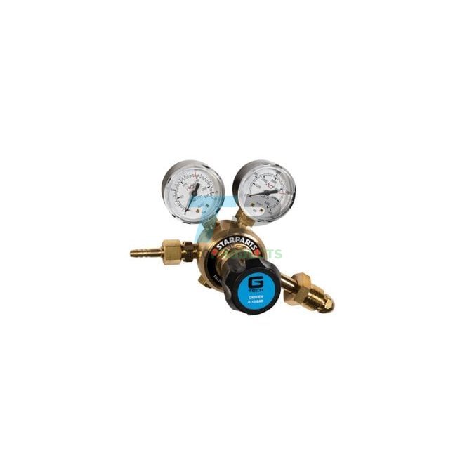 G-Tech Gas Equipment Gtech Oxygen Regulator Single Stage 2 Gauge 300 Bar Side Entry