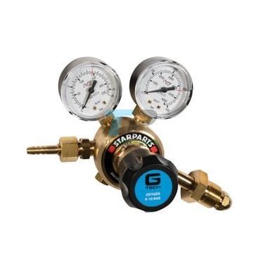 Gtech Oxygen Regulator Single Stage 2 Gauge 300 Bar Side Entry